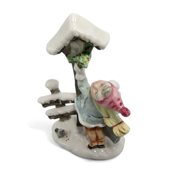 FONTANINI Child and Bird Country Farm Scene #541 Italy Vintage 9" Tall Figurine - Picture 5 of 11